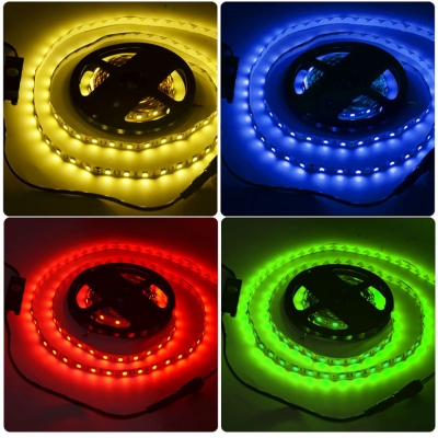 16ft Waterproof Light Strip 5050 LED 24/44 Keys Remote Controller Fairy Light for Outdoor