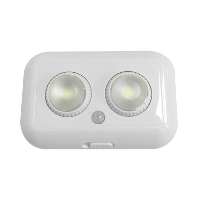2 Pack Infrared Sensing Cabinet Lighting Battery Powered 2 LED Night Light in White/Warm