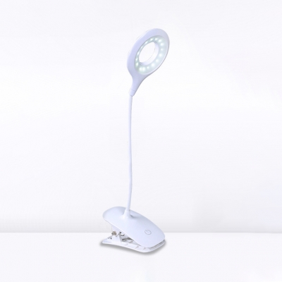Eye Caring LED Study Light USB Charging Port Touch Control Reading Light with Clip for Bedside Table