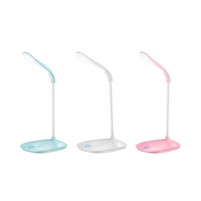 USB Charging Port Reading Lighting White/Pink/Blue Desk with 3 Lighting Temperature for Bedroom