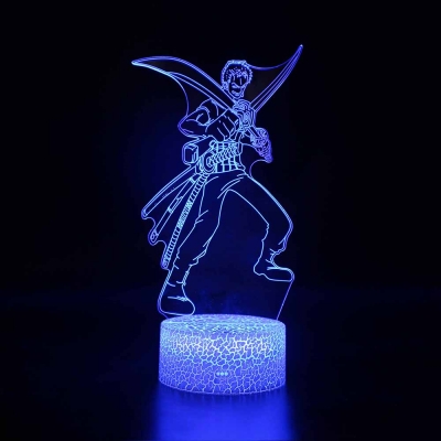 7 Color Changing 3D Night Light with Touch Sensor Birthday Gift Decor Cartoon Character Pattern LED Bedside Light