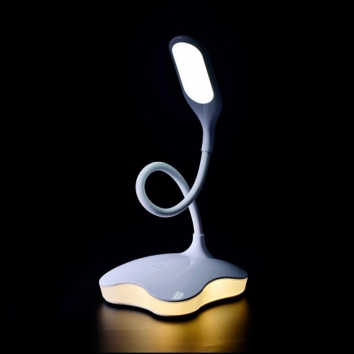 18 LED Flexible Arm Desk Light Touch Sensor Eye Caring Light with USB Charging Port for Bedroom