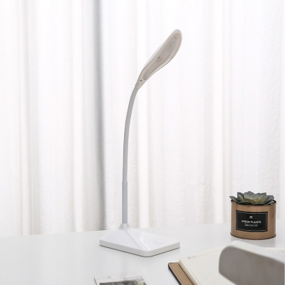 Foldable Eye Caring Desk Light Energy Saving Flexible Goose Neck White/Pink/Green Reading Lighting for Bedside Table