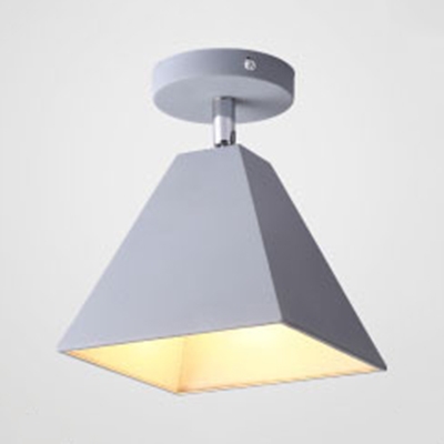 Rotatable Modern Style Flush Ceiling Light Craftsman 1 Light Metal Black/Gray/White Ceiling Fixture for Kitchen