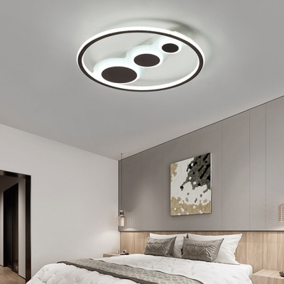 Acrylic Round LED Flush Light Contemporary Stepless Dimming/Warm/White Ceiling Mount Light for Bedroom