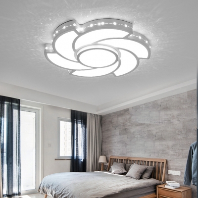 Bedroom Toy Windmill Ceiling Mount Light Acrylic Creative Third Gear/White Lighting LED Ceiling Fixture