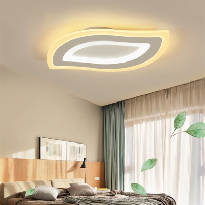 Acrylic Leaf Led Flush Ceiling Light Hallway Cute Stepless Dimming Warm White Lighting Lamp Beautifulhalo Com - Nice Ceiling Lights For Bedroom