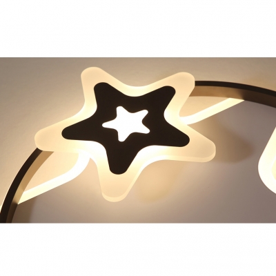 Creative Stars LED Flush Mount Light Acrylic Ceiling Lamp in Warm/White for Nursing Room
