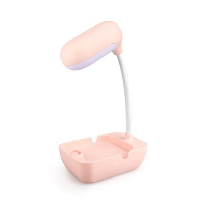 Eye-Caring LED Night Light with Holder 1 Head Lovely Desk Lamp in Green/Pink/White for Dormitory