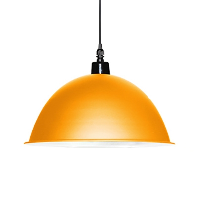Nordic Stylish Hanging Light Dome Shade 1 Light Metal Suspension Light for Restaurant Shop