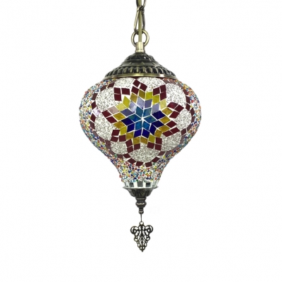 1/6 Pack 1 Light Pendant Light Heart Shape Moroccan Stained Glass Hanging Lamp for Bedroom(not Specified We will be Random Shipments)