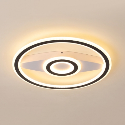 Acrylic Compass LED Flush Mount Light Cartoon Warm/White Lighting Ceiling Light for Kid Bedroom