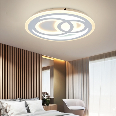 Bedroom Snowman LED Ceiling Fixture Acrylic Third Gear/White Lighting Modern Flush Ceiling Light