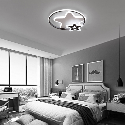 Creative Stars LED Flush Mount Light Acrylic Ceiling Lamp in Warm/White for Nursing Room