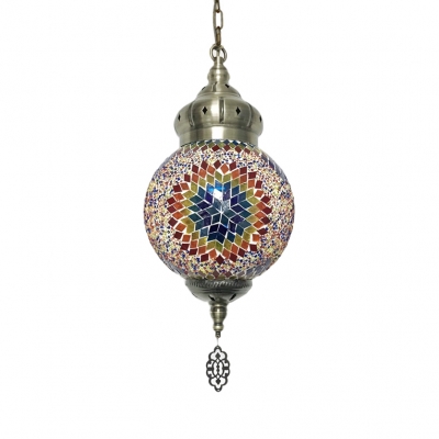1/4 Pack Moroccan Turkish Ceiling Pendant Lantern Shape 1 Light Glass Hanging Light for Shop(not Specified We will be Random Shipments)