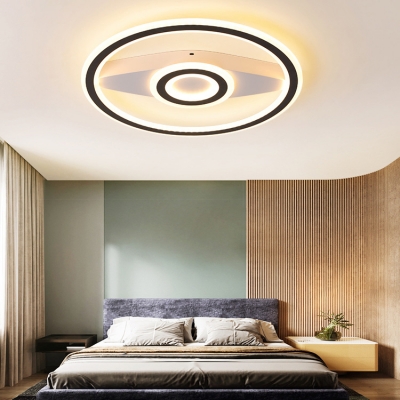 Acrylic Compass LED Flush Mount Light Cartoon Warm/White Lighting Ceiling Light for Kid Bedroom