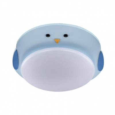 Fat Kitty/Penguin/Sheep Flushmount Light Lovely Acrylic LED Ceiling Lamp in Warm/White for Bedroom