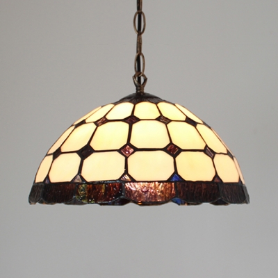 Shop Grid Dome Shade Ceiling Pendant Glass 12
