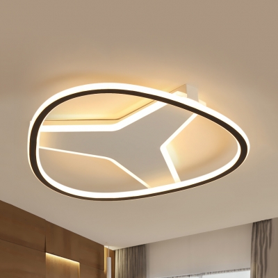 Y-Shaped Study Room Ceiling Mount Light Acrylic LED Flush Light with Warm/White Lighting