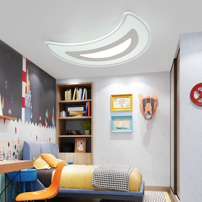 Acrylic Crescent LED Flush Ceiling Light Modern Warm/White Lighting Ceiling Lamp for Hallway