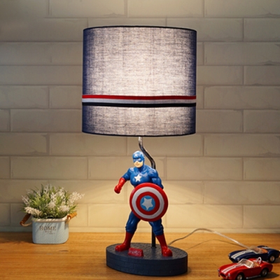 Cartoon Blue Reading Light Movie Character 1 Light Resin Desk Light with Plug In Cord for Teen