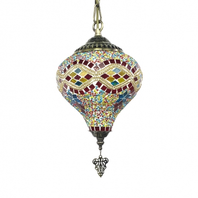 Heart Living Room Pendant Light Pack of 1/4 Stained Glass 1 Light Turkish Hanging Light(not Specified We will be Random Shipments)