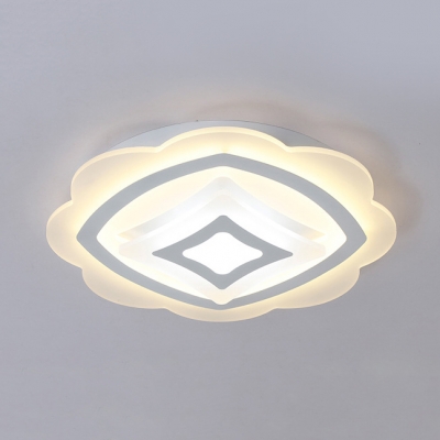 Lovely Petal LED Ceiling Lamp Acrylic Warm/White Lighting Flush Mount Light for Child Bedroom