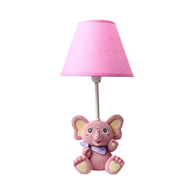 Lovely Toy Elephant Desk Light 1 Light Resin Reading Light in Blue/Pink for Boys Girls Bedroom