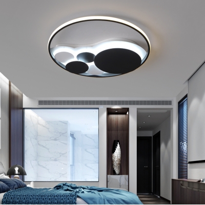 Dots LED Flush Mount Light Simple Style Acrylic LED Ceiling Light in Warm/White for Girls Bedroom