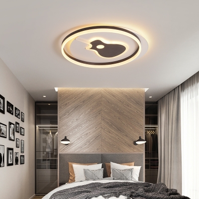 Contemporary Style LED Ceiling Fixture Guitar/Square Acrylic Flush Ceiling Light for Study Room