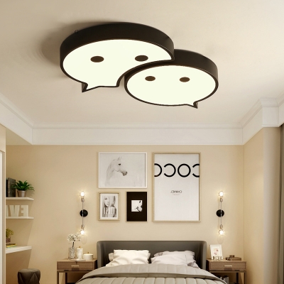 Cartoon 3 Design Choice Ceiling Light Acrylic Warm/White Lighting LED Flush Mount Light for Kid Bedroom