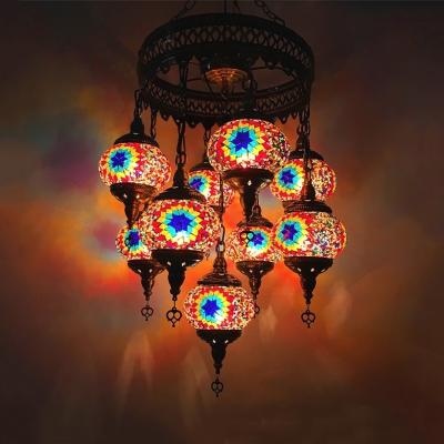 Restaurant Lantern Shape Hanging Light, Turkish Outdoor Hanging Lamps