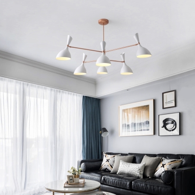 Post-modernism Bedroom Living Room Lighting Design Art Room 3/6/8 Light Metal Chandelier