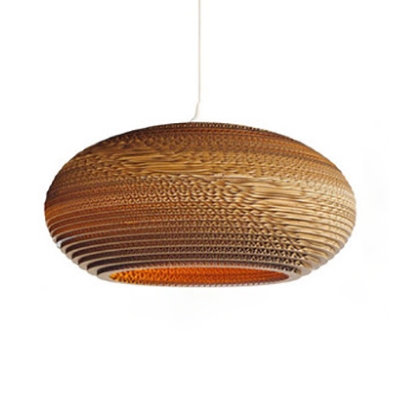 Cafe Drum/Cylinder/Globe Ceiling Pendant Paper 1 Light Asian Style Beige Hanging Light