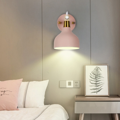 Rotatable Metal Onion Wall Light One Light Nordic Style Candy Colored Wall Lamp for Kitchen