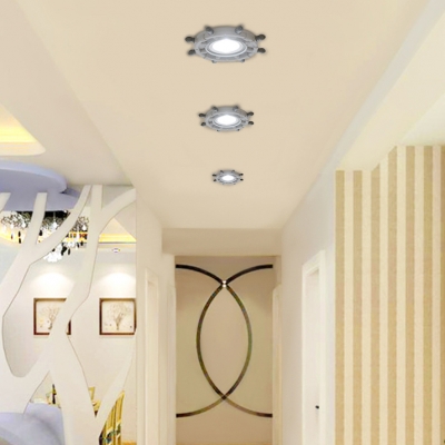 Rudder LED Flush Mount Light 1 Light Creative Metal Ceiling Light in Warm/White for Kindergarten