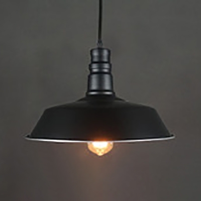 Black Finish Barn Pendant Light with Pulley 1 Head Industrial Metal Hanging Light for Bar Cafe
