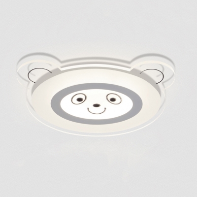 Lovely Dog/Kitty LED Ceiling Light Acrylic Third Gear/Warm/White Flushmount Light for Kindergarten