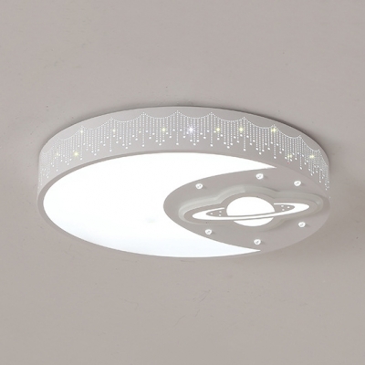 Mood Planet Bedroom Ceiling Mount Light Acrylic Creative LED Flush Mount Light in Warm/White