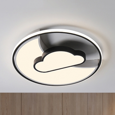 Sky View LED Flush Mount Light Modern Acrylic Ceiling Light in Warm/White for Foyer