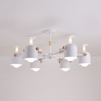 Modern Style Ceiling Light 3/6 Light Metal Shade for Bedroom Living Room