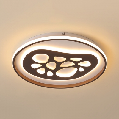 Creative Abstract Pattern Flush Ceiling Light Acrylic LED Flush Light in Warm/White for Nursing Room