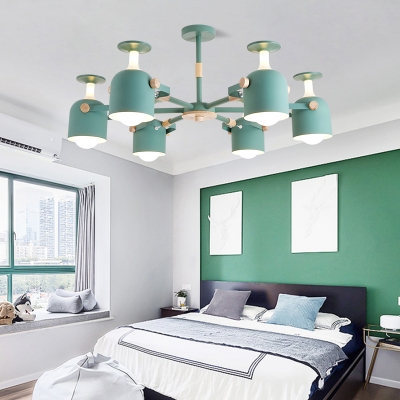 Modern Style Ceiling Light 3/6 Light Metal Shade for Bedroom Living Room
