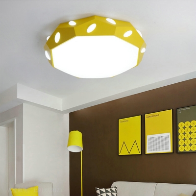 Acrylic Slim Panel Ceiling Light Acrylic Simple Style Green/Pink/White/Yellow Flush Mount Light