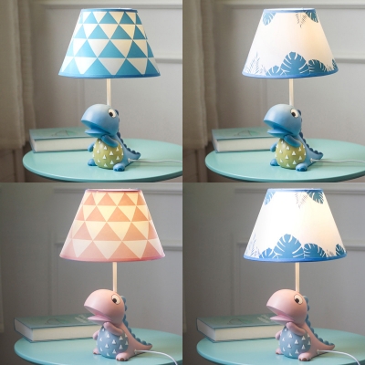 Lovely Tyrannosaurus Rex Reading Light 1 Light Eye-Caring Dimmable LED Desk Lamp in Blue/Pink for Boy Bedroom