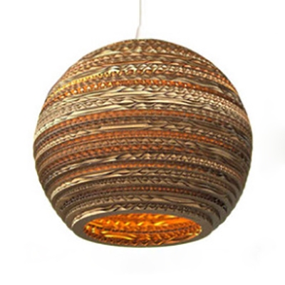 Cafe Drum/Cylinder/Globe Ceiling Pendant Paper 1 Light Asian Style Beige Hanging Light