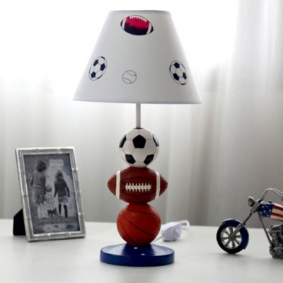 Ball Boy Bedroom Desk Light Third Gear Fabric 1 Light Sports Dimmable LED Reading Light