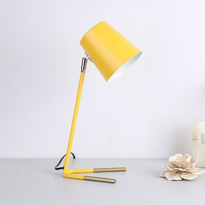 Simple Style Rotatable Tapered Desk Light 1 Head Macaron Colored LED Study Light for Study Room