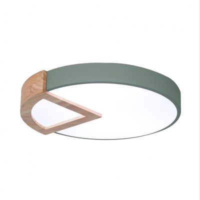Nordic Style Round Ceiling Mount Light Acrylic Candy Colored Flush Light for Kid Bedroom
