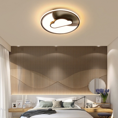 Sky View LED Flush Mount Light Modern Acrylic Ceiling Light in Warm/White for Foyer